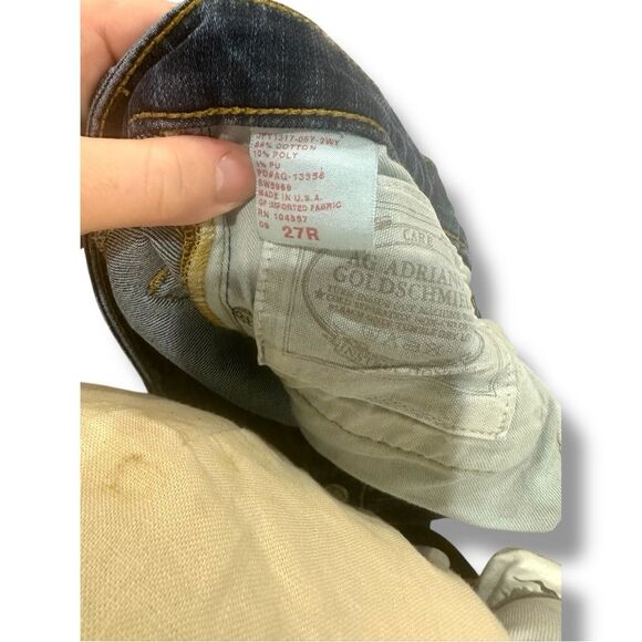 AG Adriano Goldschmied The Ballad Slim Bootcut Jeans – Size 27R – Dark Wash - Picture 7 of 10